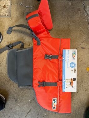 Outward Hound XL Life Jacket - Bright Orange-Red Dog Life Vest